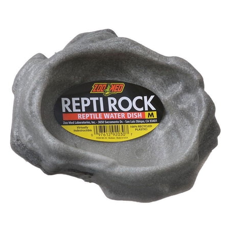 Zoo Med Repti Rock - Reptile Water Dish Medium (6.5" Long x 5" Wide)