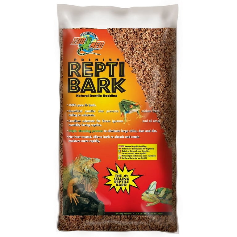 Zoo Med, ReptiBark Natural Reptile Bedding, 24 qt, Made from fir