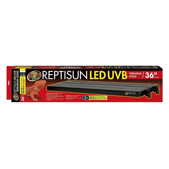 Zoo Med ReptiSun LED UVB Terrarium Hood for Reptiles, 36 Inches, Pet ...