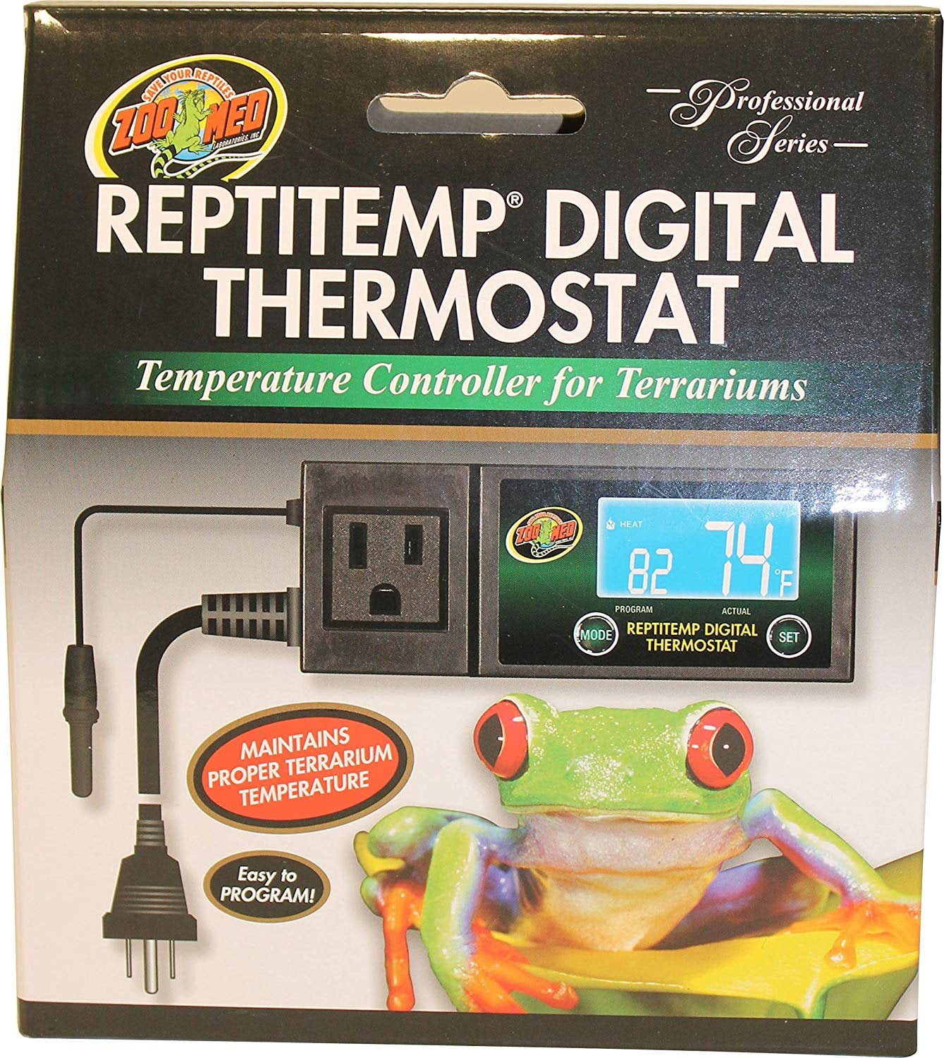 Zoo Med ReptiTemp Digital Programmable Thermostat for Terrariums