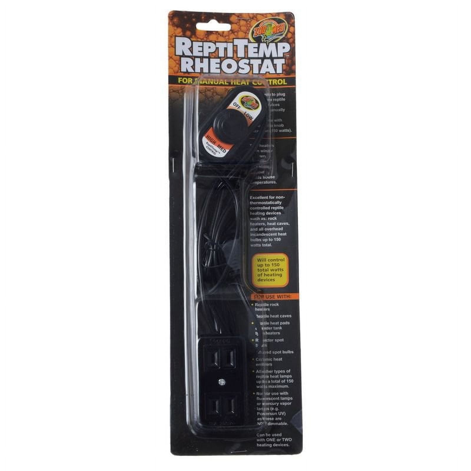 Zoo Med ReptiTemp Rheostat for Manual Heat Control [Reptile Heat
