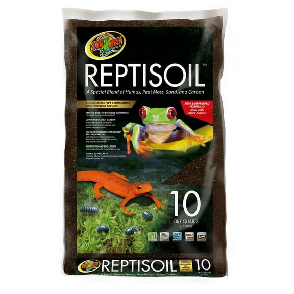 Zoo Med Reptisoil a Special Blend of Peat Moss, Soil, Sand, and Carbon for Reptiles 10 quart