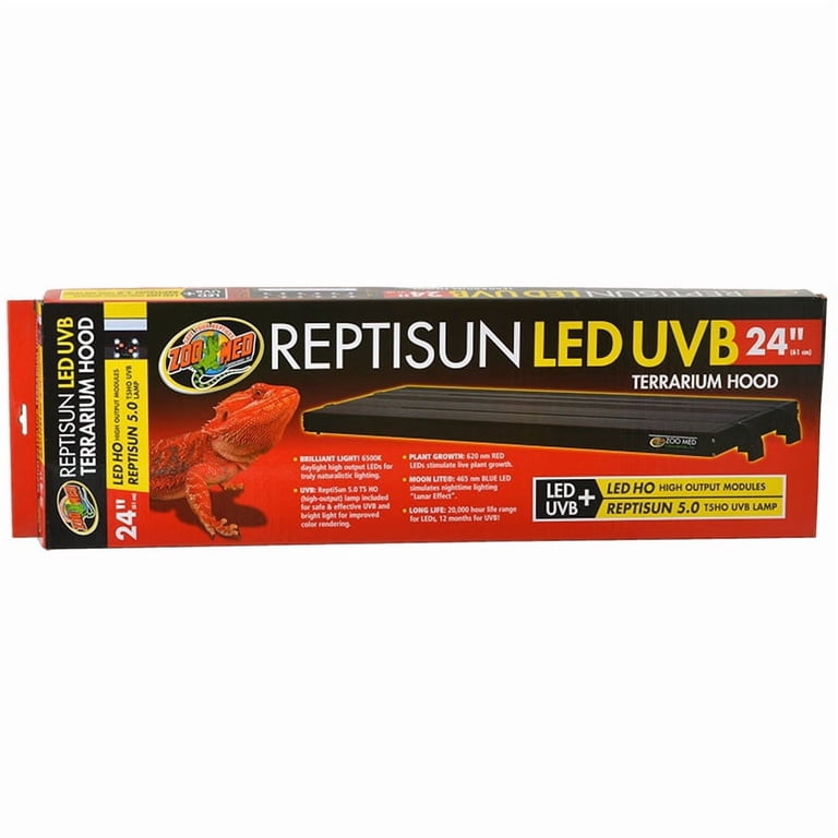 Zoo Med Reptisun LED UVB High Output Terrarium Hood - Walmart.com