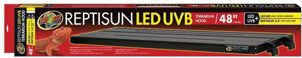 Zoo Med T5 ReptiSun LED UVB Terrarium Hood (48")