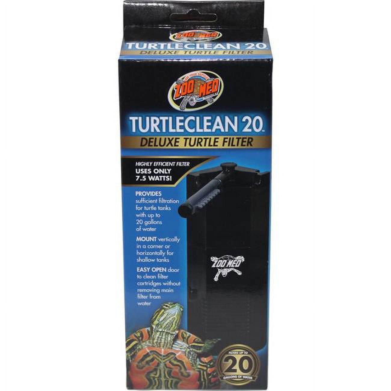 Zoo Med TurtleClean 10, 20, 40 - Walmart.com - G And H Turtle Tank Filter Turtle Health Supplements