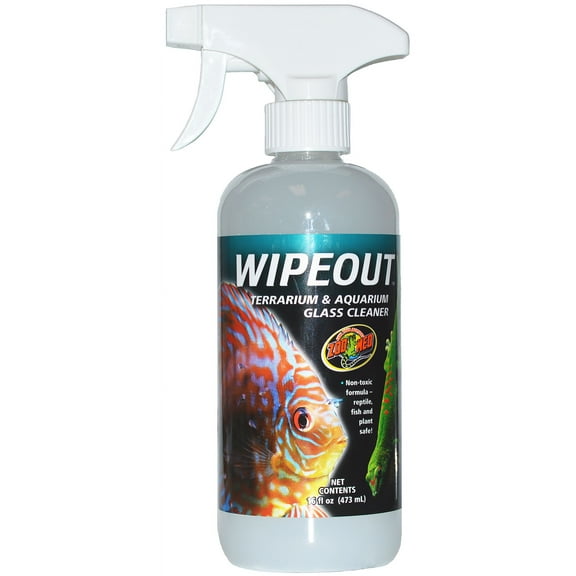Zoo Med Wipe Out Terrarium and Aquarium Cleaner [Aquarium Cleaning Solutions, Reptile Cleaners and Deodorizers, Reptile Supplies] 48 oz (3 x 16 oz)