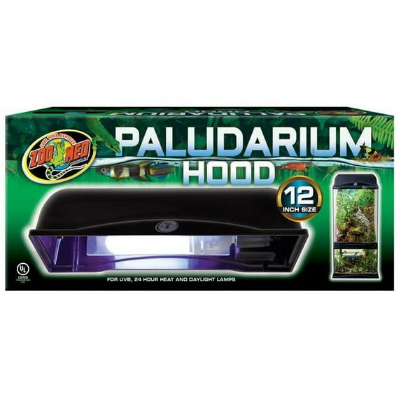 Zoo Med Paludarium Hood Black 12 in - PDS-097612325607
