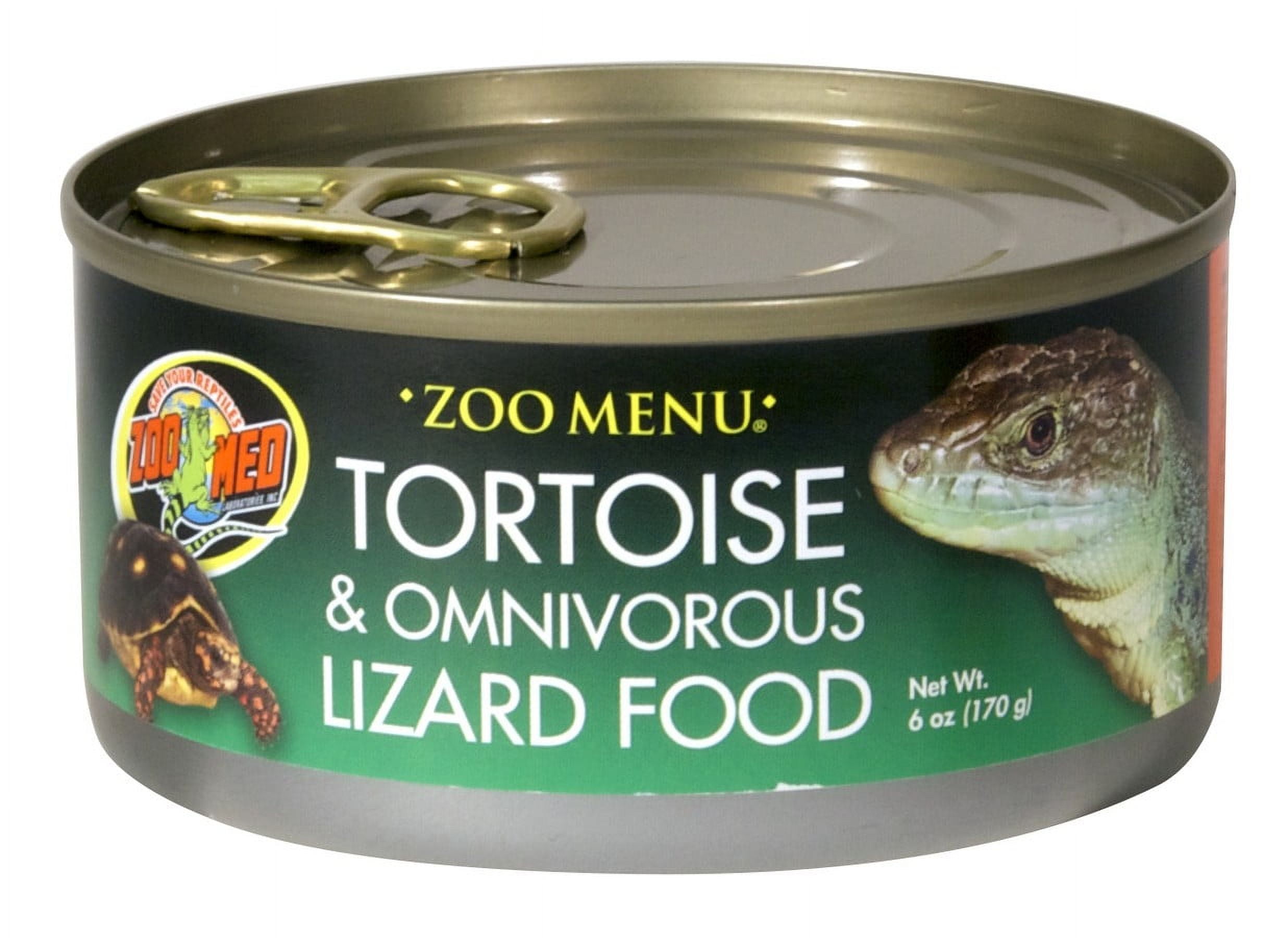 Zoo Med Zoo Menu Tortoise and Omnivorous Lizard Food [Reptile Tortoise Food, Reptile Supplies] 48 oz (8 x 6 oz)