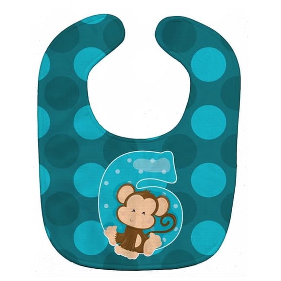 Zoo Month 6 Monkey Baby Bib