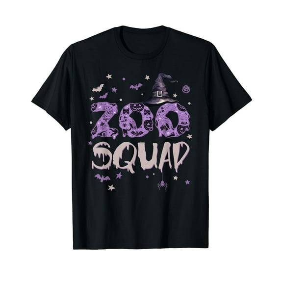Zoo Squad Halloween Fun Zookeeper Witch Black T-Shirt