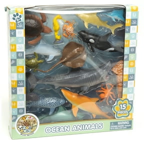 Zoo Troop Ocean Discovery Multipack 15-Piece Sea Creature Play Set for Kids (Ages 3+)