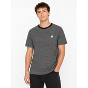 Zoo York Fine Stripe Crew Neck Short Sleeve T-Shirt Men's, Black, Size L