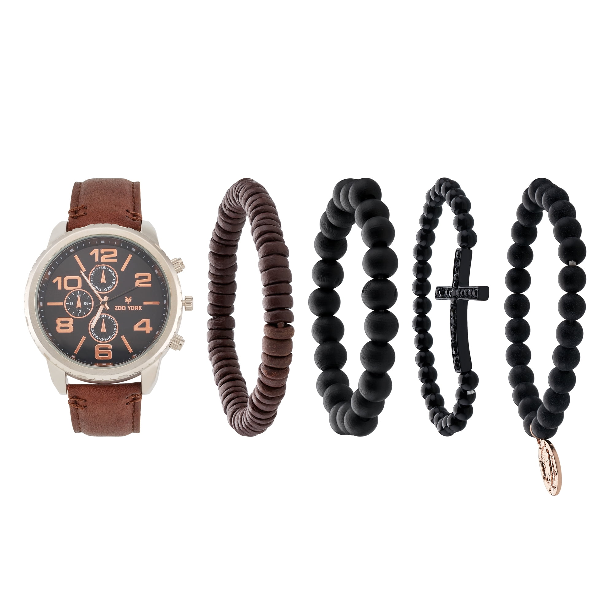 Brown Wide Leather Cuff Watch with Stitching, Eyelets & Etching - Rockstar  Leatherworks™