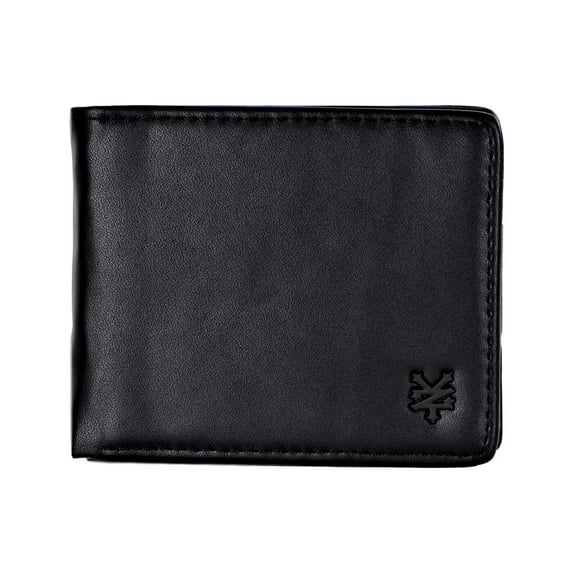 Zoo York Men's Faux Leather Bifold Wallet Black, One Size