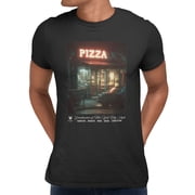 Zoo York Pizza At Night Mens T-Shirt Black, S-L