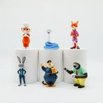 Zoo-topias Character Action Figures, Movie Character Figure Set,Cartoon Ornament  for Display Fans Gifts Collection