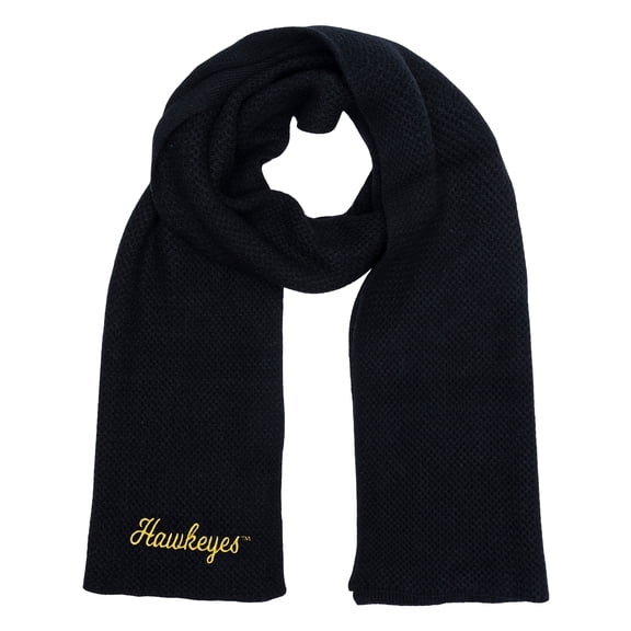 ZooZatz Black Iowa Hawkeyes Fashion Knit Scarf