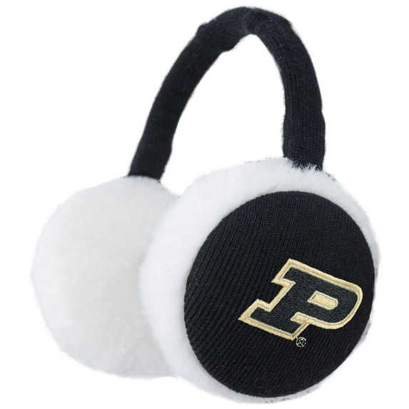 ZooZatz Black Purdue Boilermakers Fashion Knit Earmuffs