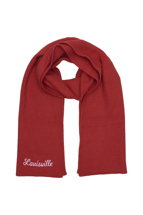Red Louisville Cardinals Fashion Knit Scarf