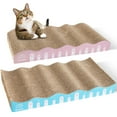 thumbnail image 1 of ZooZoo 2-Pack Curved Corrugated Cat Scratchers, Cat Scratching Board Set, Cat Scratching Post, 1 of 7