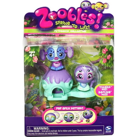 Zoobles Twobles-Turtle & Mouse with Happitat