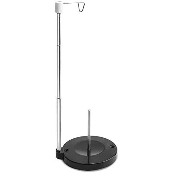Zooblu Adjustable Cone Thread Stand Spool Holder for Sewing Machine Embroidery Quilting Serger Machines, Single Thread Stand for Smoother Feed, Large Spool Holder with Steady Heavy Plastic Base