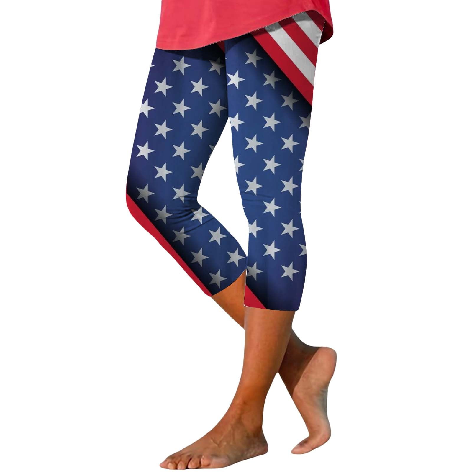 4th of july capris leggings
