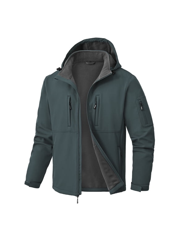 Men's Waterproof Fleece Lined Softshell Jackets