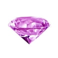 thumbnail image 1 of Zoogamo 2” / 60 mm Light Purple Diamond Shaped Glass Crystal Paperweight – Home Office Decor & Valentine's Day Gift Wedding Favors Centerpieces Decoration with Gift Box, 1 of 6