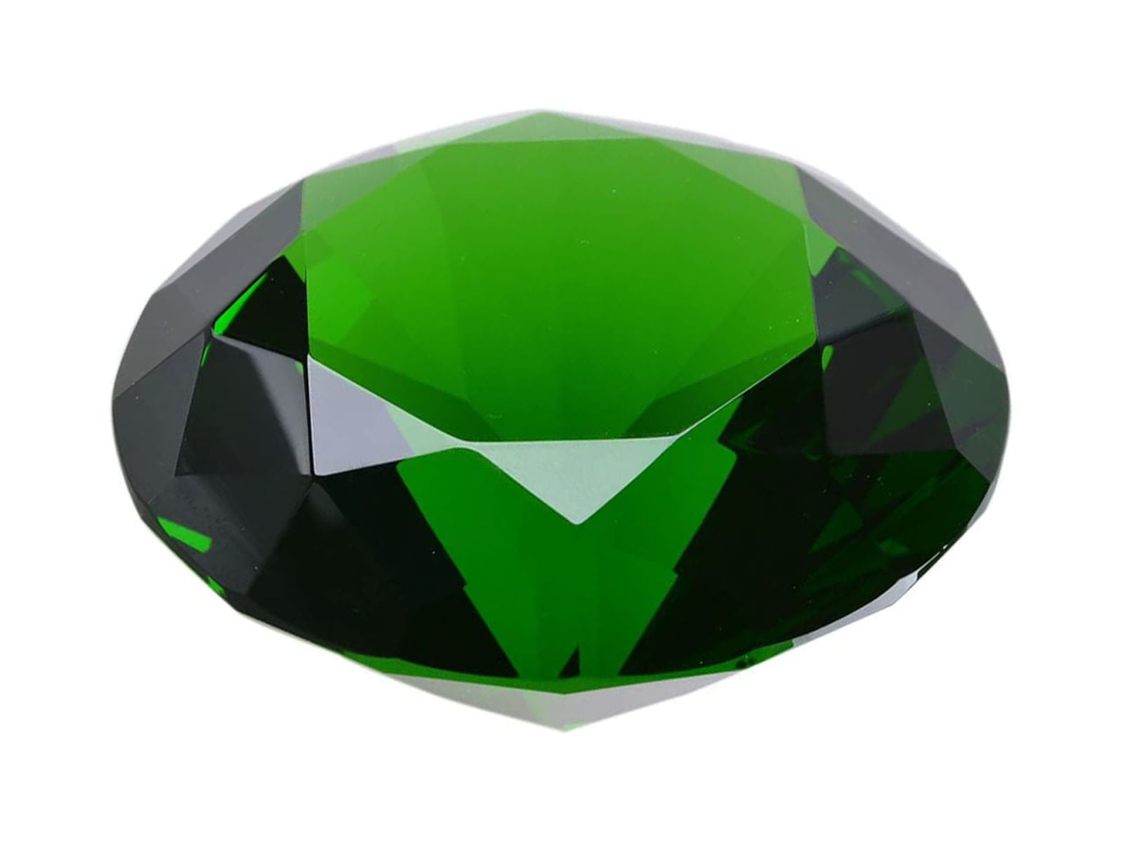 80mm Diamond Shaped Glass Crystal Paperweights - 12 Pack Multicolor Decor & Wedding Favors