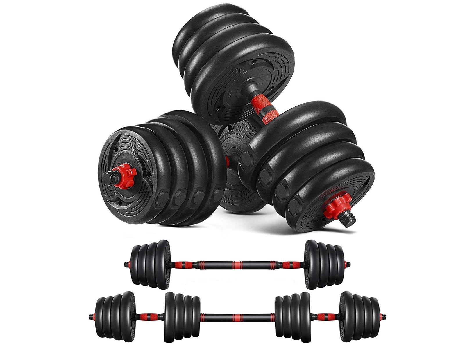 Zoogamo Adjustable Dumbbells Set Weight to 88Lbs, Free Weight with