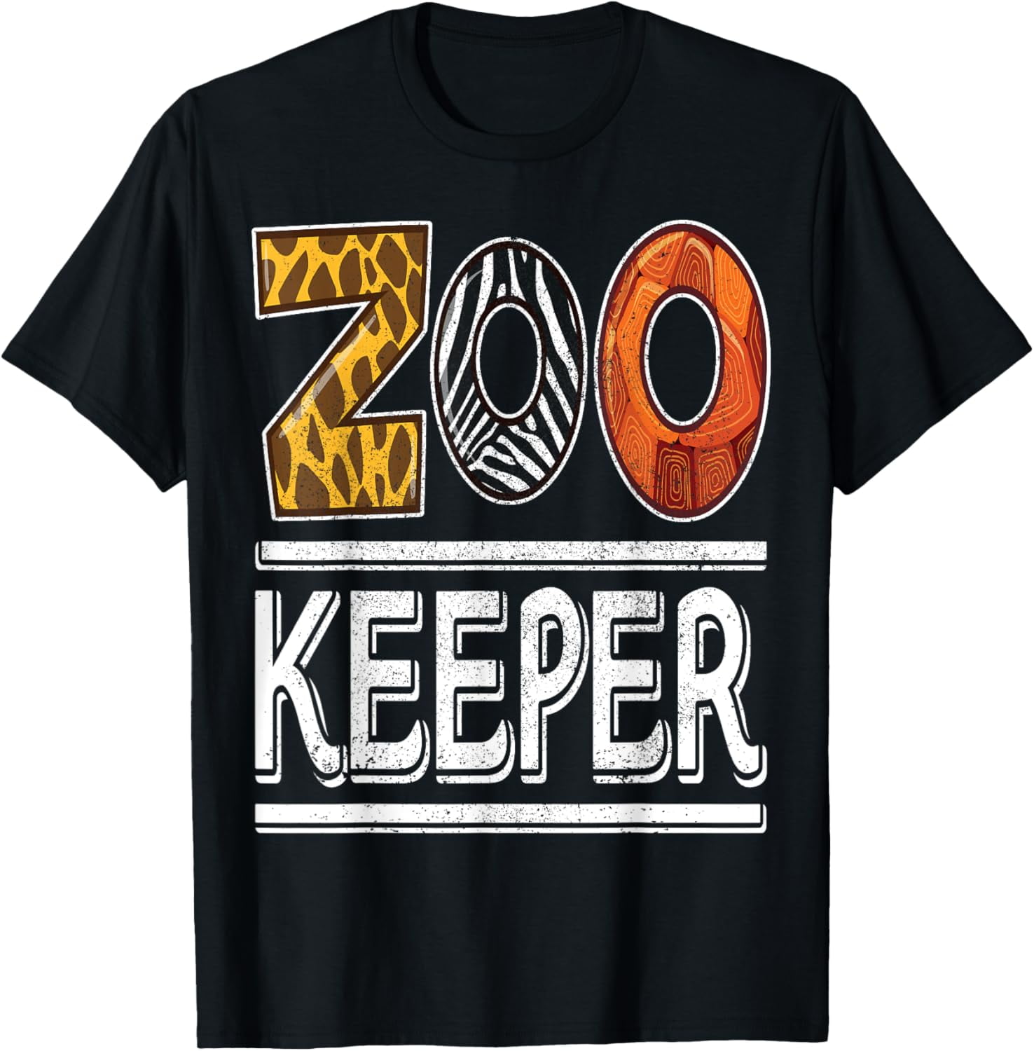 Zookeeper Safari Costume Adult Kids Animal Print Zoo Keeper TShirt