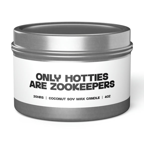 Zookeeper Tin Candle Gift Decor Vanilla Coffee Scented