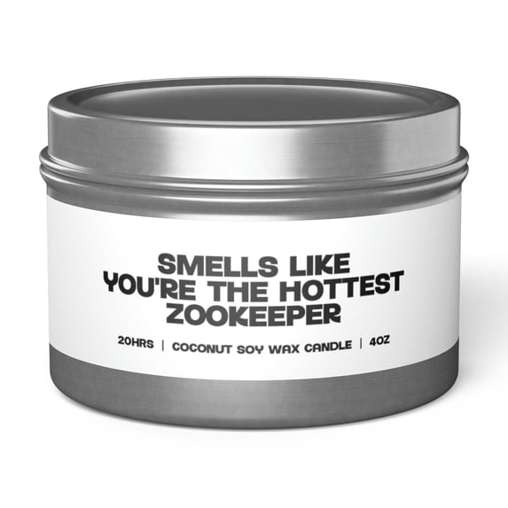 Zookeeper Zookeeping Graduation Tin Candle Gift Decor Vanilla Coffee
