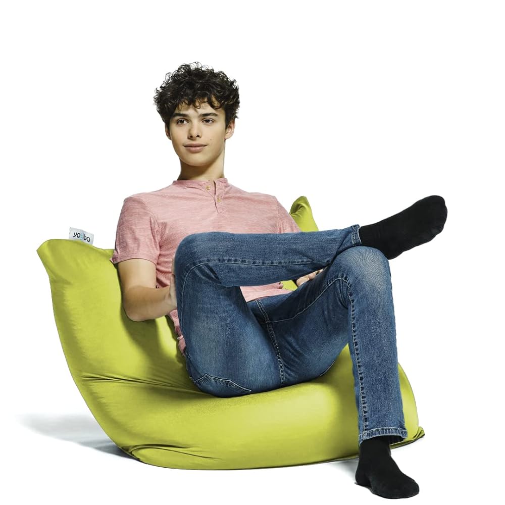 Zoola Outdoor Bean Bag Chair, Single Seat Patio Beanbag, Water