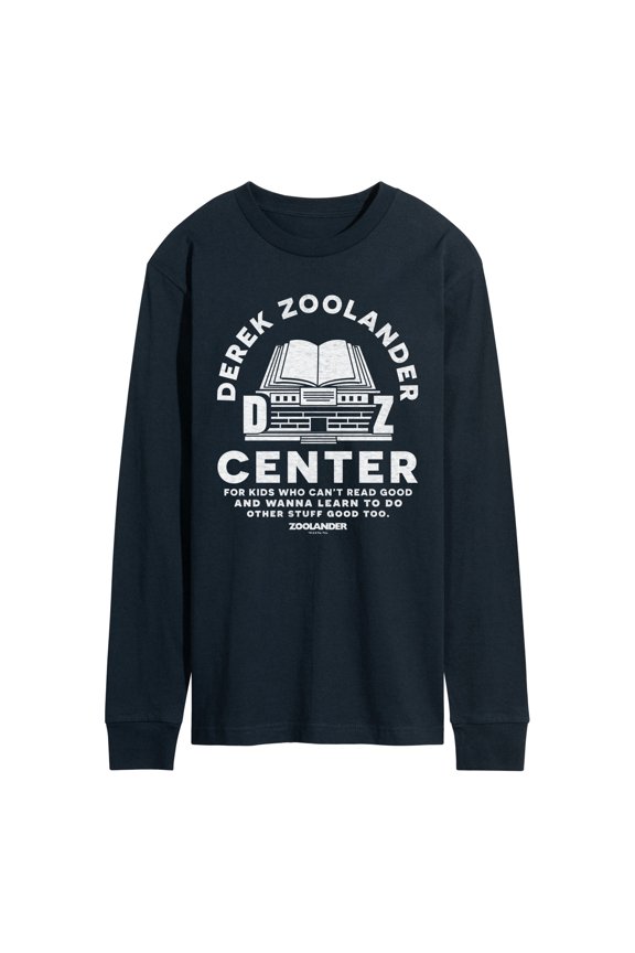 - Derek Zoolander Center - Men's Long Sleeve Graphic T-Shirt