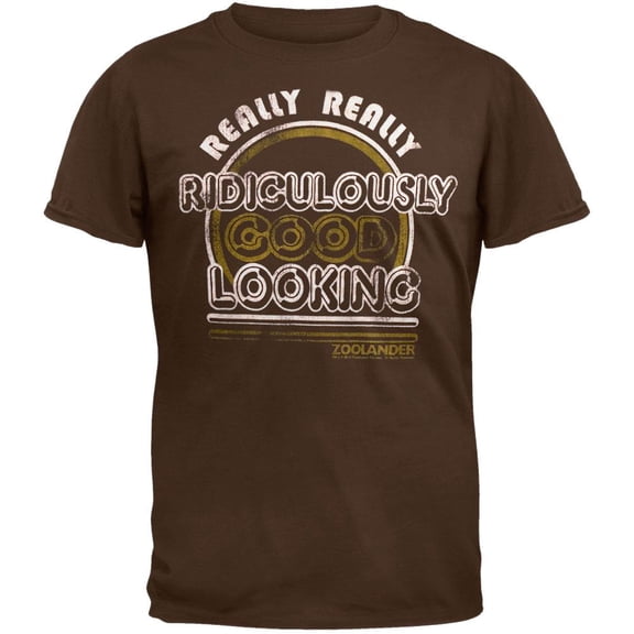 Zoolander - Good Looking Brown Adult T-Shirt - X-Large