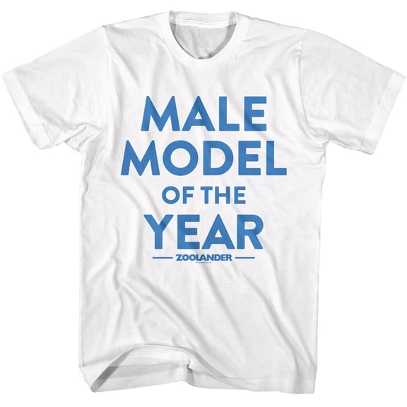 Zoolander Male Model of the Year Men's T Shirt (White, AdultL)