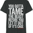 thumbnail image 1 of Zoolander Mens Tame The Beast Graphic T-Shirt, Black, Large, 1 of 1