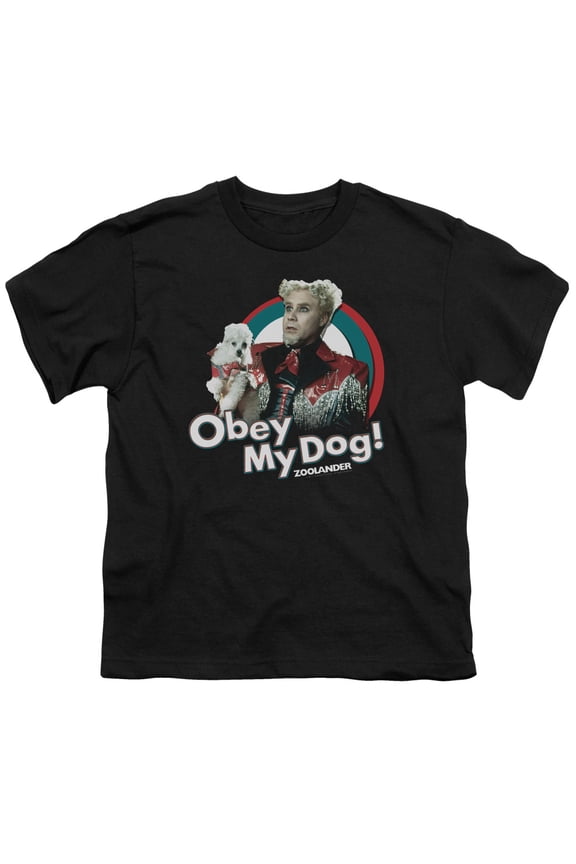Zoolander - Obey My Dog - Youth Short Sleeve Shirt - X-Large
