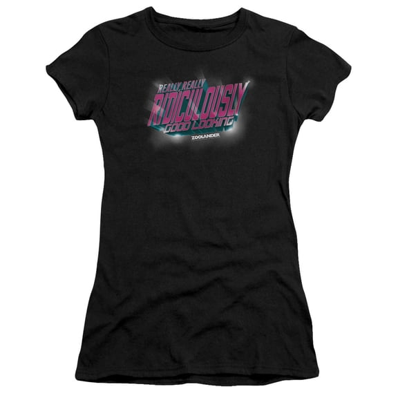 Zoolander Ridiculously Good Looking Junior Women's T-Shirt Sheer Black
