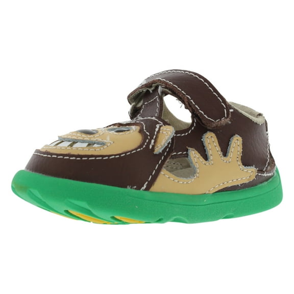 Zooligan Bobo The Monkey Baby Boys Shoes Size 6, Color: Brown/Green