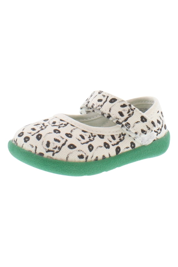 Pop Mary Jane Panda Infants Shoes Size 4, Color: Green/White-Black