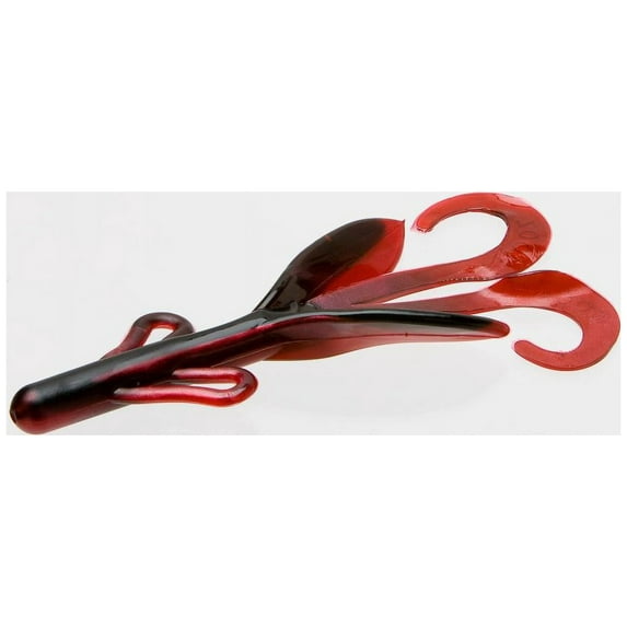 Zoom 022029 Brush Hog 6 Inch Fishing Lure 8 Per Package Red Shad