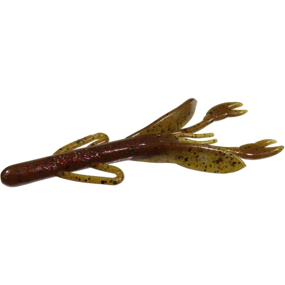Zoom 148-202 Brush Craw Green Pumpkin Red 5.5in Fishing Lures (8 Pack)