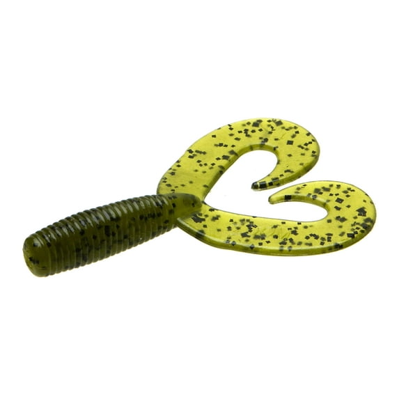 Zoom 3.5 inch Fat Albert Twin Tail Lure Watermelon Seed 10 Pack