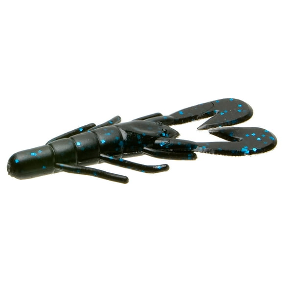 Zoom 3" Ultra Vibe Speed Craw Fishing Lure, Blueberry, 12 Count, 080-026