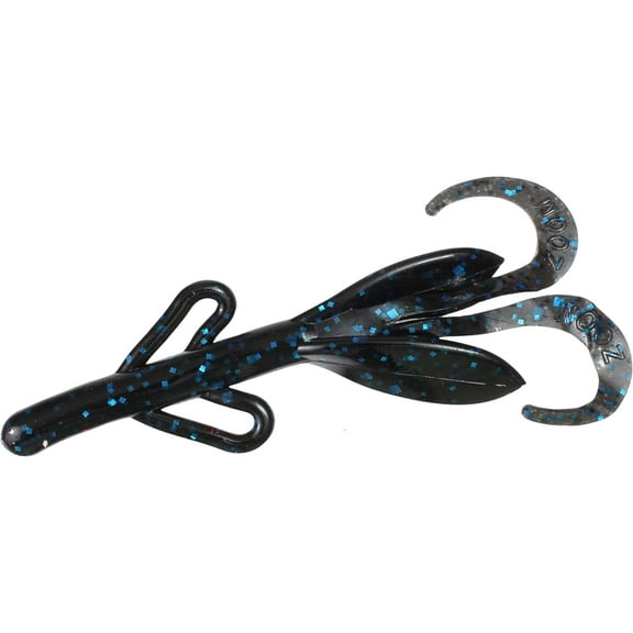 Zoom Baby Brush Hog 4" Creature Black/Blue