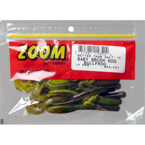 Zoom Baby Brush Hog 4'' Bullfrog 12pk