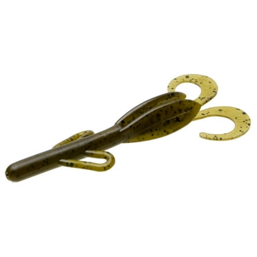 Zoom Baby Brush Hog 4'' Green Pumpkin 12pk